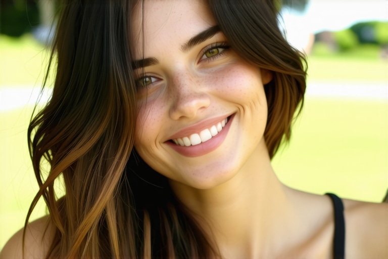 Olive tone custom hair color